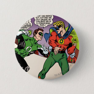 Grüne Laterne im Ring Button