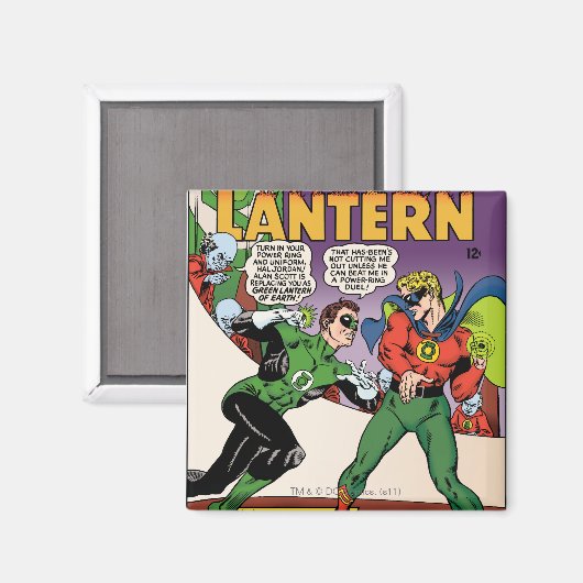 Grüne Laterne im Ring Magnet (Vorderseite/Rückseite)