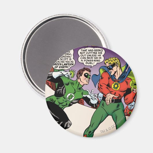 Grüne Laterne im Ring Magnet (Vorderseite/Rückseite)