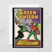 Grüne Laterne im Ring Postkarte (Vorne/Hinten)