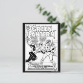 Grüne Laterne im Ring, Schwarz und Weiß Postkarte (Stehend Vorderseite)