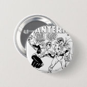 Grüne Laterne im Ring, Schwarzweiss Button (Vorne & Hinten)