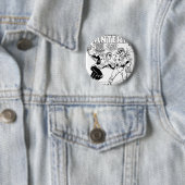 Grüne Laterne im Ring, Schwarzweiss Button (Beispiel)