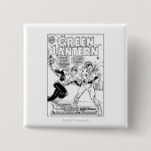 Grüne Laterne im Ring, Schwarzweiss Button (Vorderseite)