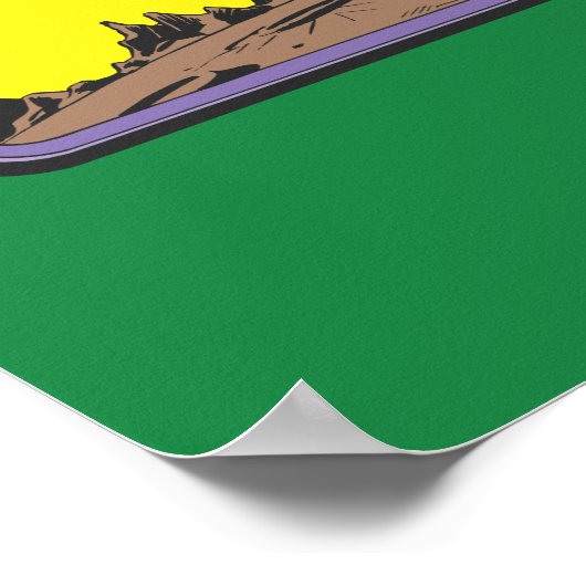 Grüne Laterne im Weltraum Poster (Ecke)