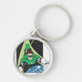 Grüne Laterne im Weltraum Schlüsselanhänger (Vorne)