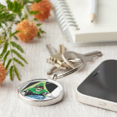 Grüne Laterne im Weltraum Schlüsselanhänger (Seite)