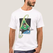 Grüne Laterne im Weltraum T-Shirt (Vorderseite)