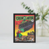 Grüne Laterne in den Gräben Postkarte (Stehend Vorderseite)