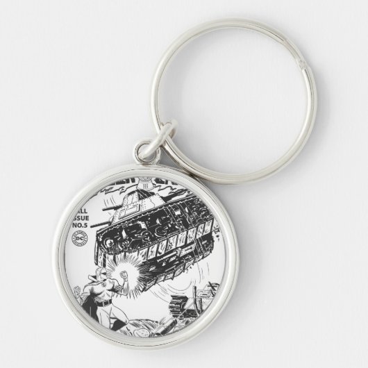 Grüne Laterne in den Gräben, Schwarz und Weiß Schlüsselanhänger (Vorne)