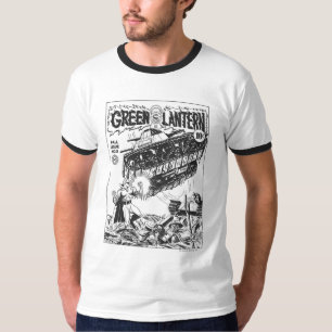 Grüne Laterne in den Gräben, Schwarzweiss T-Shirt