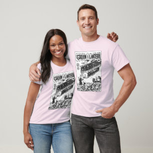 Grüne Laterne in den Gräben, Schwarzweiss T-Shirt