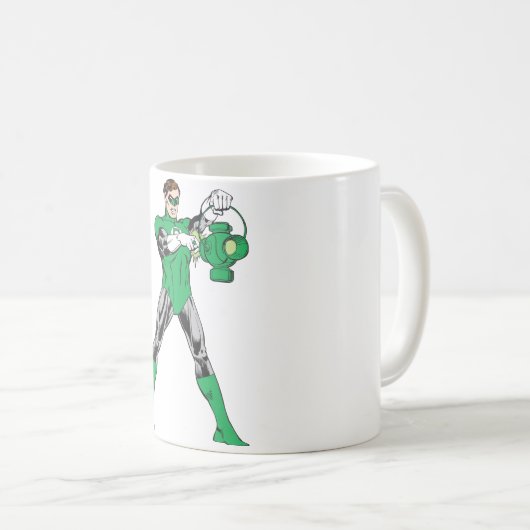 Grüne Laterne Kaffeetasse (VorderseiteRechts)