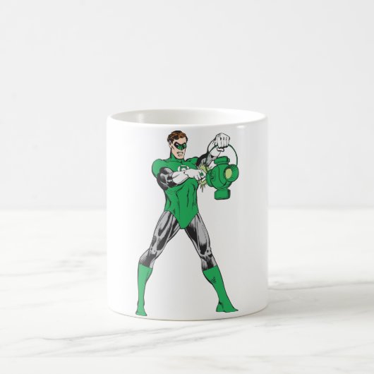 Grüne Laterne Kaffeetasse (Mittel)