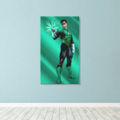 Grüne Laterne Leinwanddruck (Insitu (Holzboden))