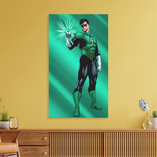 Grüne Laterne Leinwanddruck (Insitu (Wohnzimmer))