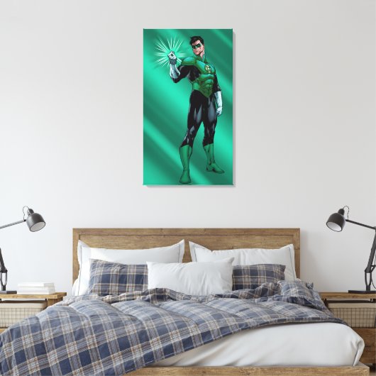 Grüne Laterne Leinwanddruck (Insitu (Schlafzimmer))