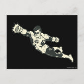 Grüne Laterne locht Schmutz Postkarte (Vorderseite)