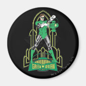 Grüne Laterne mit Buchstaben Magnet (Vorne)