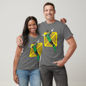 Grüne Laterne mit Hintergrund T-Shirt (Unisex)