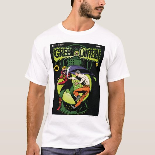 Grüne Laterne mit Kampffläche T-Shirt (Vorderseite)