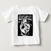 Grüne Laterne mit Kap im Kampf, Schwarz und Weiß Baby T-shirt (Vorderseite)