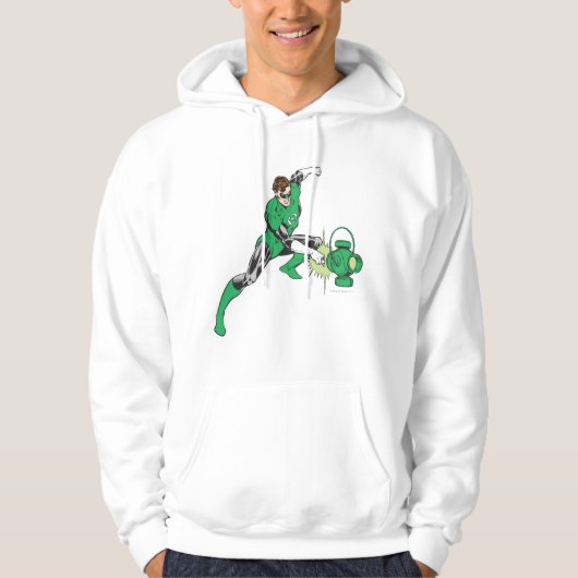 Grüne Laterne mit Laterne 2 Hoodie (Vorderseite)