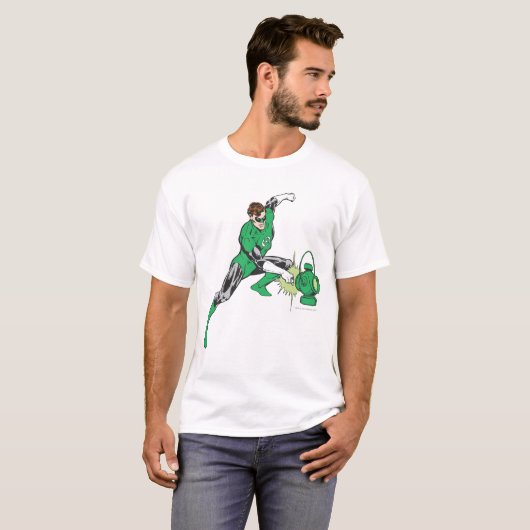 Grüne Laterne mit Laterne 2 T-Shirt (Vorne ganz)