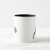 Grüne Laterne mit Laterne 2 Tasse (Zentrum)