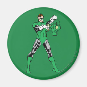 Grüne Laterne mit Laterne Magnet