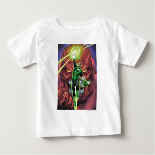 Grüne Laterne mit Lichtstrom - Farbe Baby T-shirt