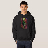 Grüne Laterne mit Lichtstrom - Farbe Hoodie (Vorne ganz)