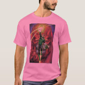 Grüne Laterne mit Lichtstrom - Farbe T-Shirt (Vorderseite)