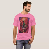Grüne Laterne mit Lichtstrom - Farbe T-Shirt (Vorne ganz)