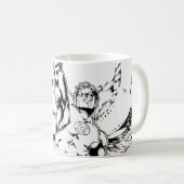 Grüne Laterne mit Lichtstrom Kaffeetasse (VorderseiteRechts)