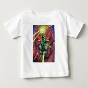 Grüne Laterne mit Strom des Lichtes - Farbe Baby T-shirt