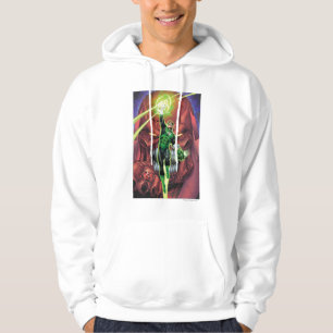 Grüne Laterne mit Strom des Lichtes - Farbe Hoodie