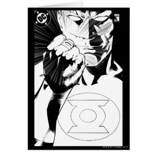 Grüne Laterne nah nach oben, Schwarz und Weiß