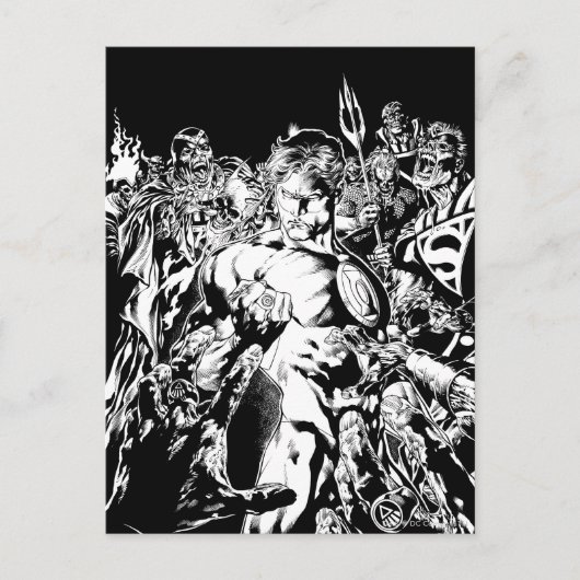 Grüne Laterne Postkarte (Vorderseite)