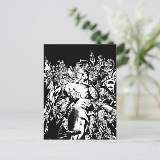 Grüne Laterne Postkarte (Stehend Vorderseite)