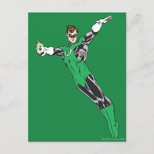 Grüne Laterne Postkarte (Vorderseite)