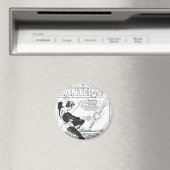 Grüne Laterne - Runaway Missile, Schwarz und Weiß Magnet (In Situ (Geschirrspüler))