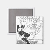 Grüne Laterne - Runaway Missile, Schwarz und Weiß Magnet (Vorderseite/Rückseite)
