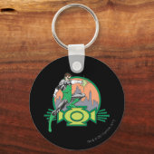 Grüne Laterne Schlüsselanhänger (Vorderseite)