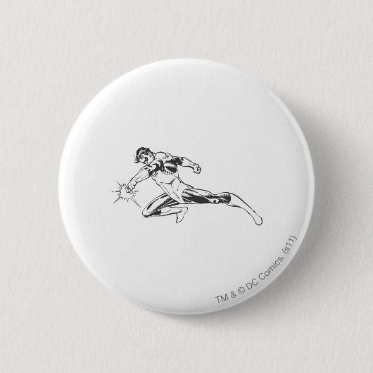 Grüne Laterne stürzt unten los Button (Vorderseite)