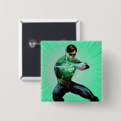 Grüne Laterne u. glühender Ring Button (Vorne & Hinten)