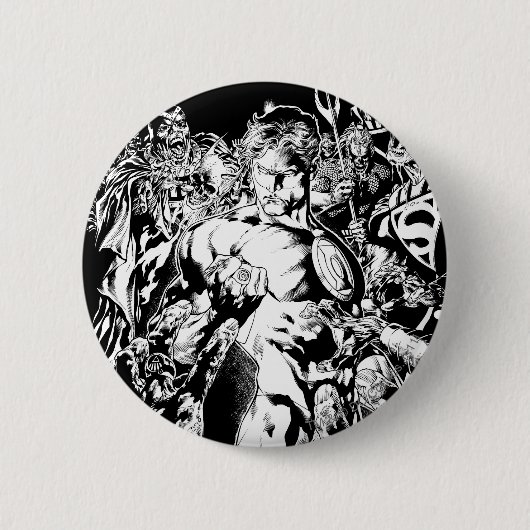 Grüne Laterne umgeben Button (Vorderseite)