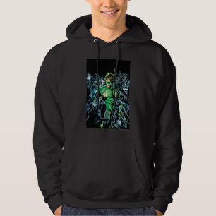 Grüne Laterne umgeben - Farbe Hoodie