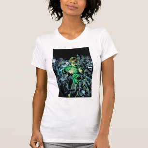 Grüne Laterne umgeben - Farbe T-Shirt