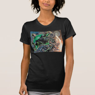 Grüne Laterne und der Mond T-Shirt